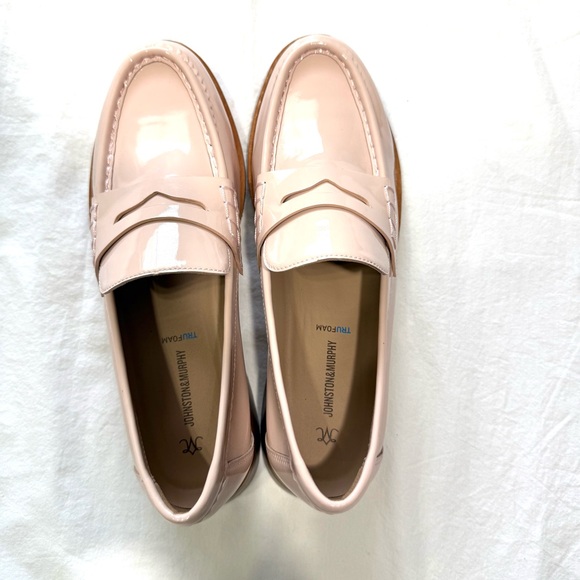 Johnston & Murphy Pink Patent Leather Loafer TRUFOAM Size 8.5M Preppy Academia - Picture 6 of 8